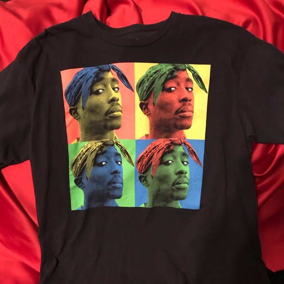 tupac red shirt